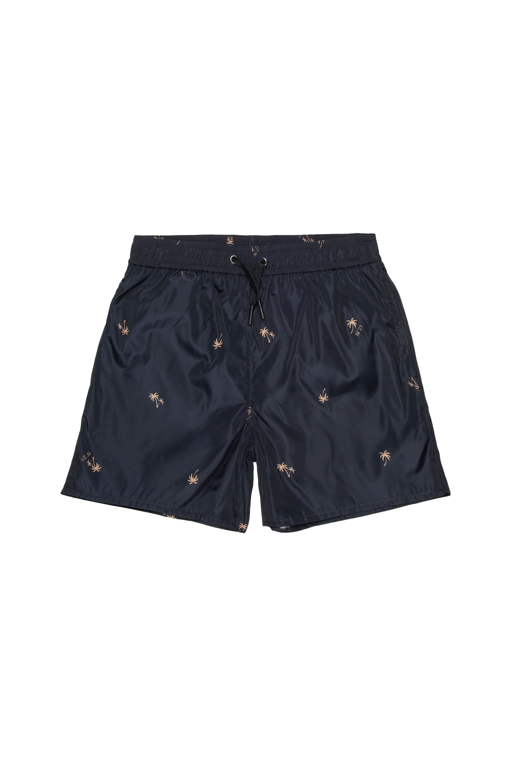 Drawstring swim shorts - Black