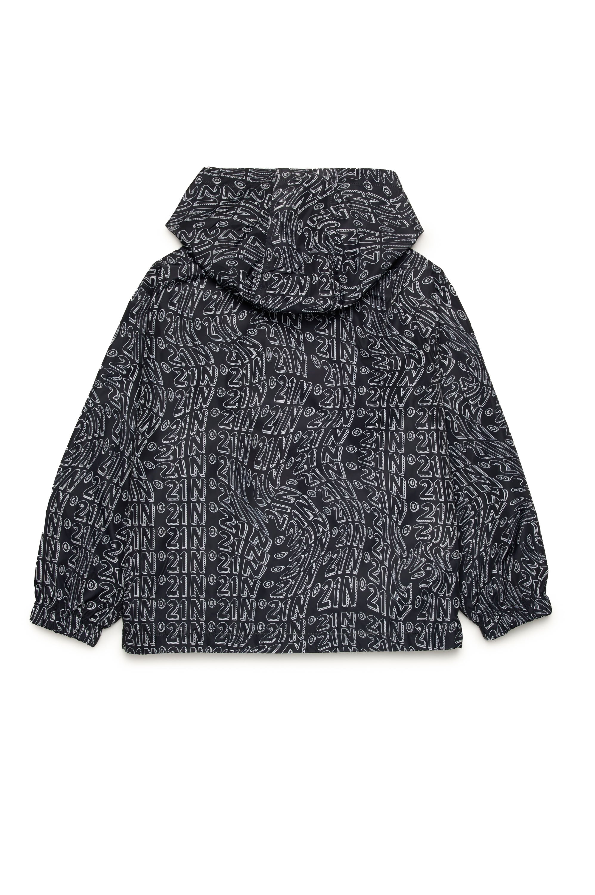 Windproof hooded jacket - Black