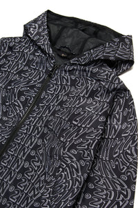 Windproof hooded jacket - Black