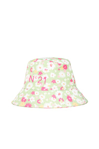 Floral print bobble - Pistacho