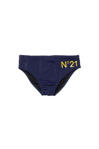 Maillot de bain avec logo imprimé - Navy Blue