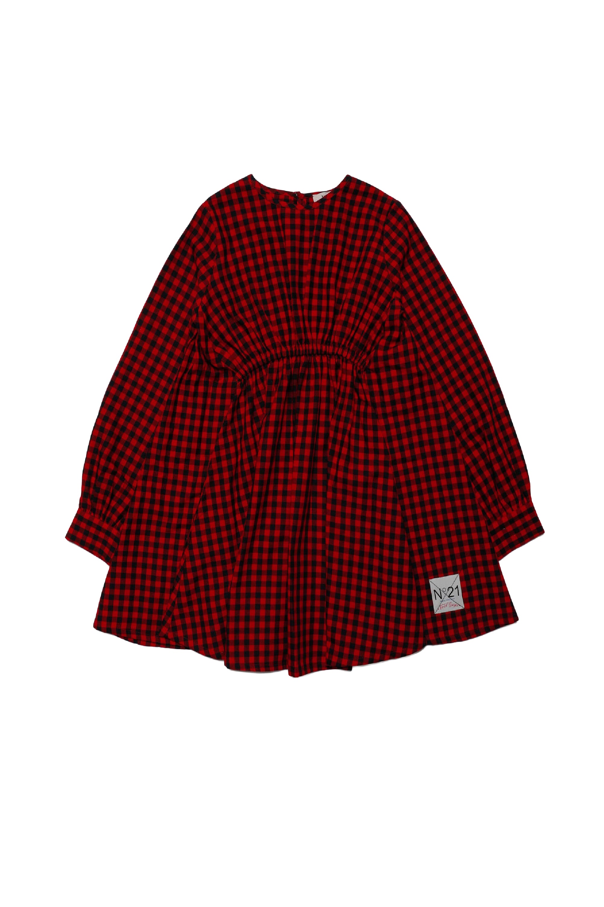 Checked dress - Tomato Red