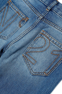 Washed denim trousers - Blue Denim