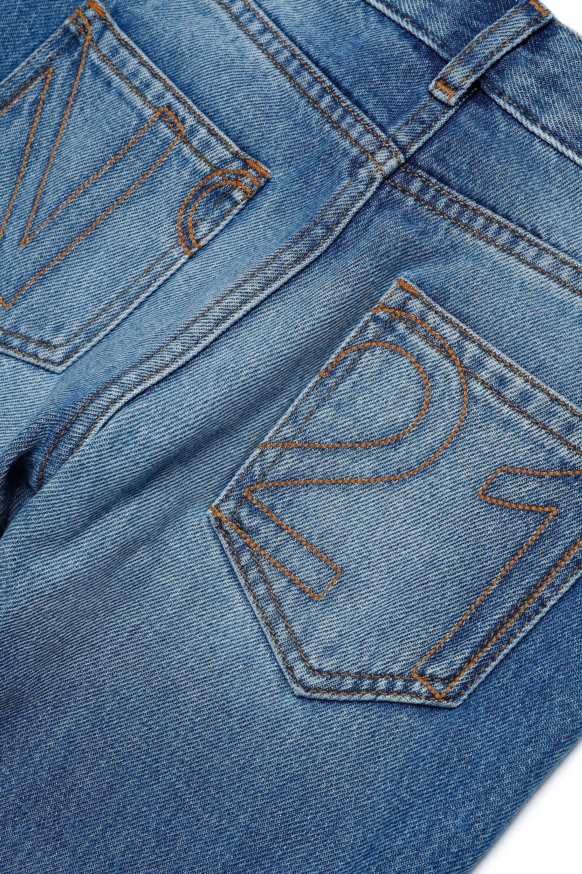 Washed denim trousers - Blue Denim