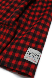 Check jacket - Tomato Red