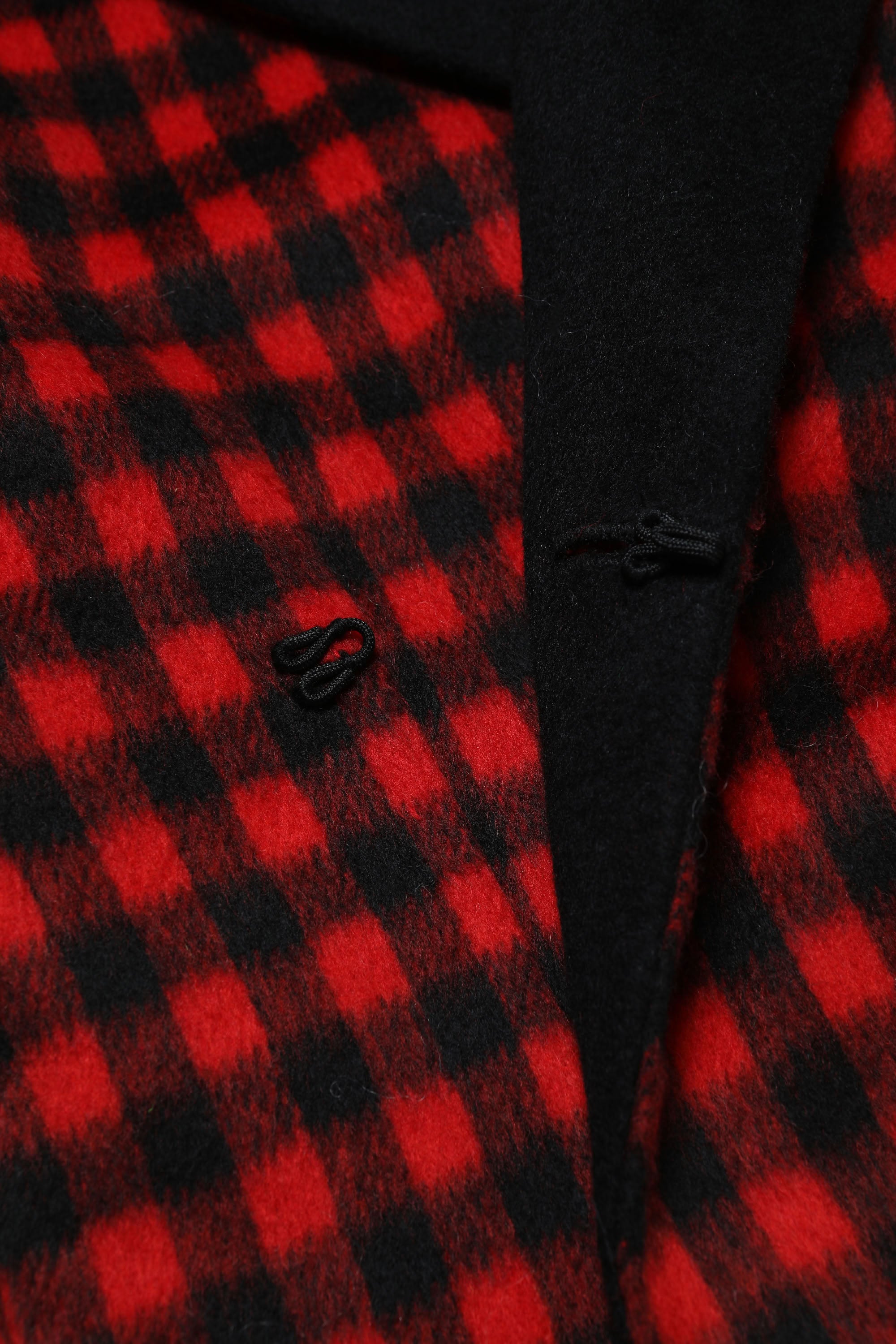 Check jacket - Tomato Red