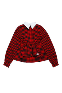 Chemise à carreaux - Tomato Red