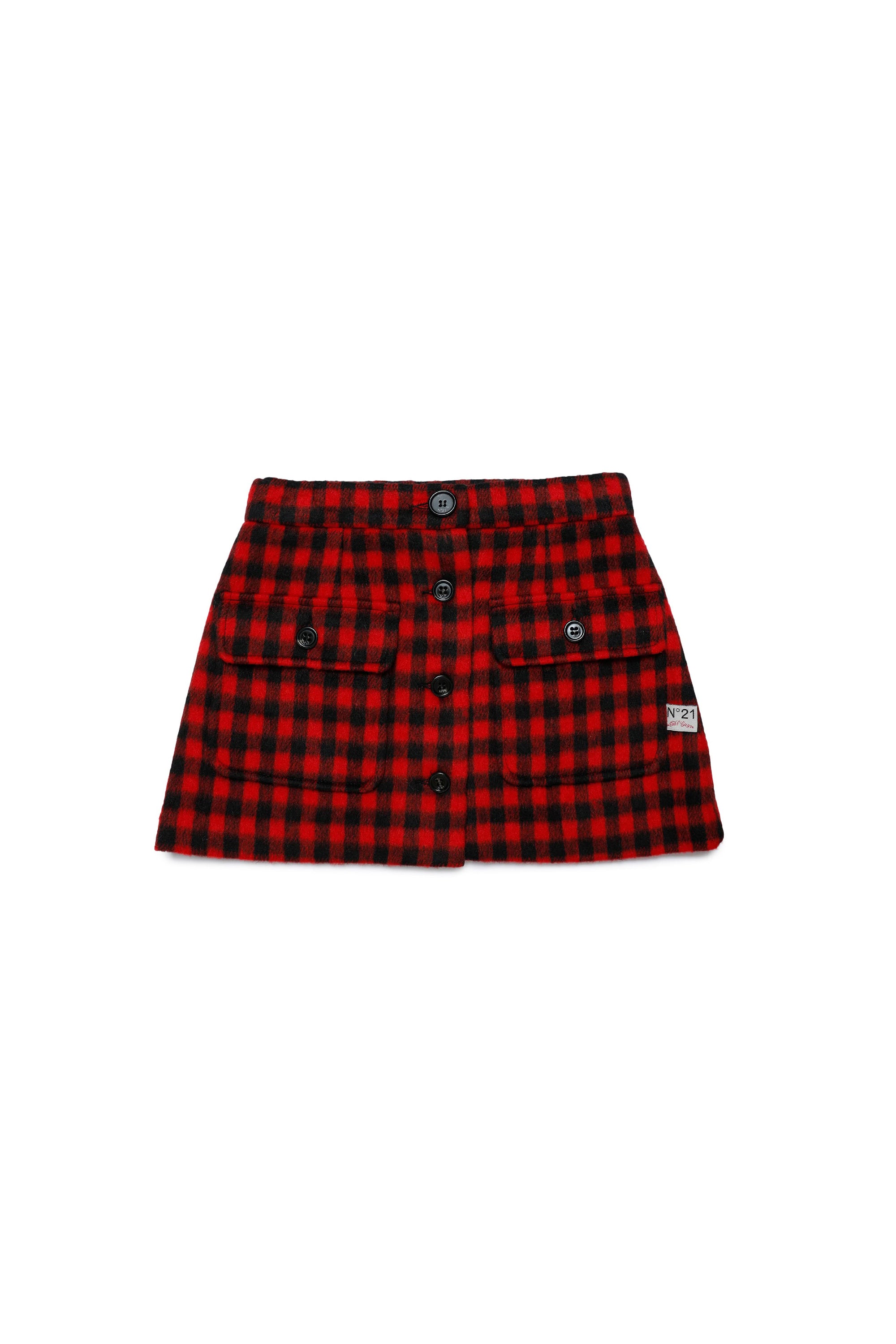 Checked skirt - Tomato Red
