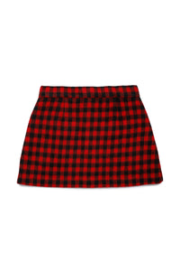 Checked skirt - Tomato Red