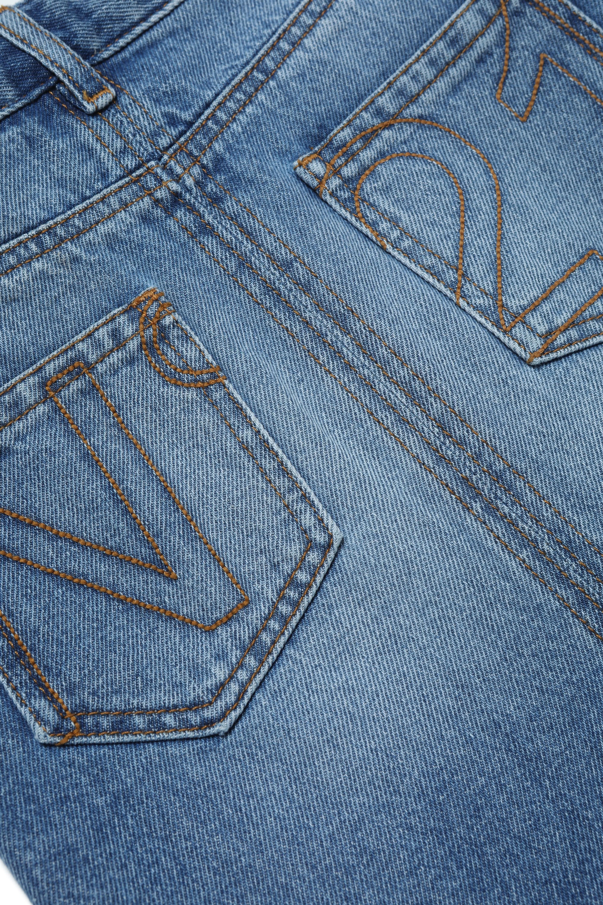 Jupe délavée en denim - Blue Denim