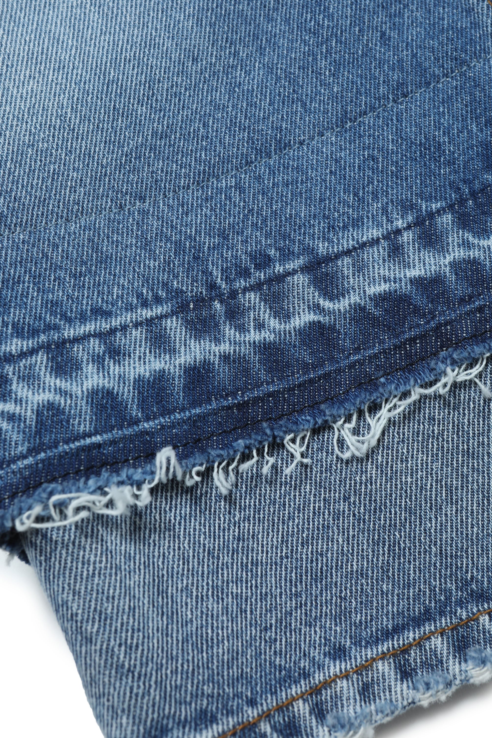 Jupe délavée en denim - Blue Denim