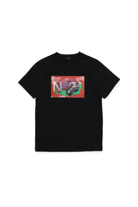 Print T-shirt - Black