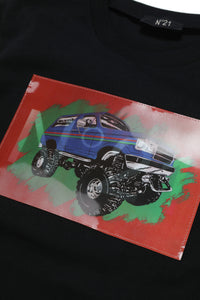 Print T-shirt - Black