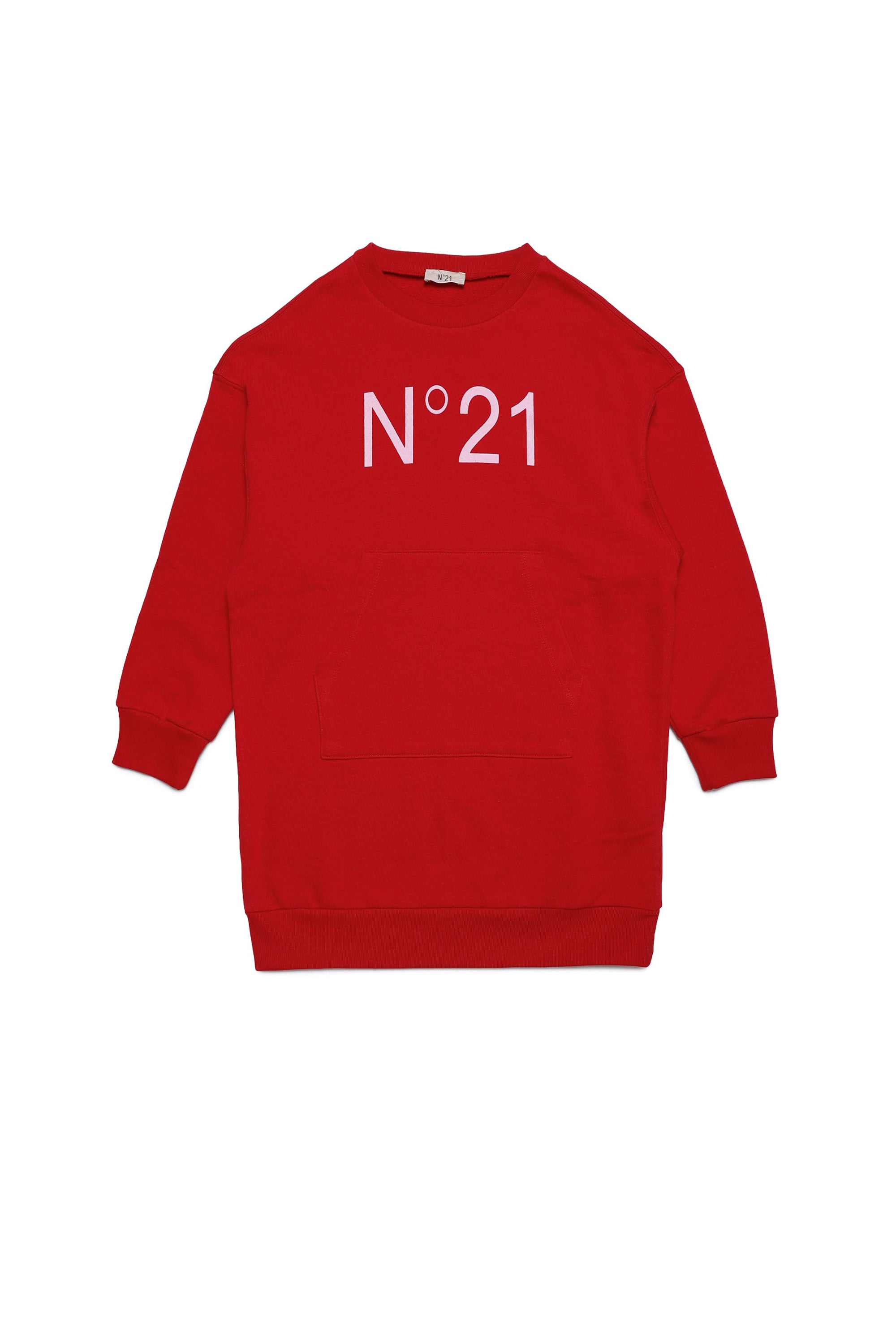 Casual dress with logo - Tomato Red