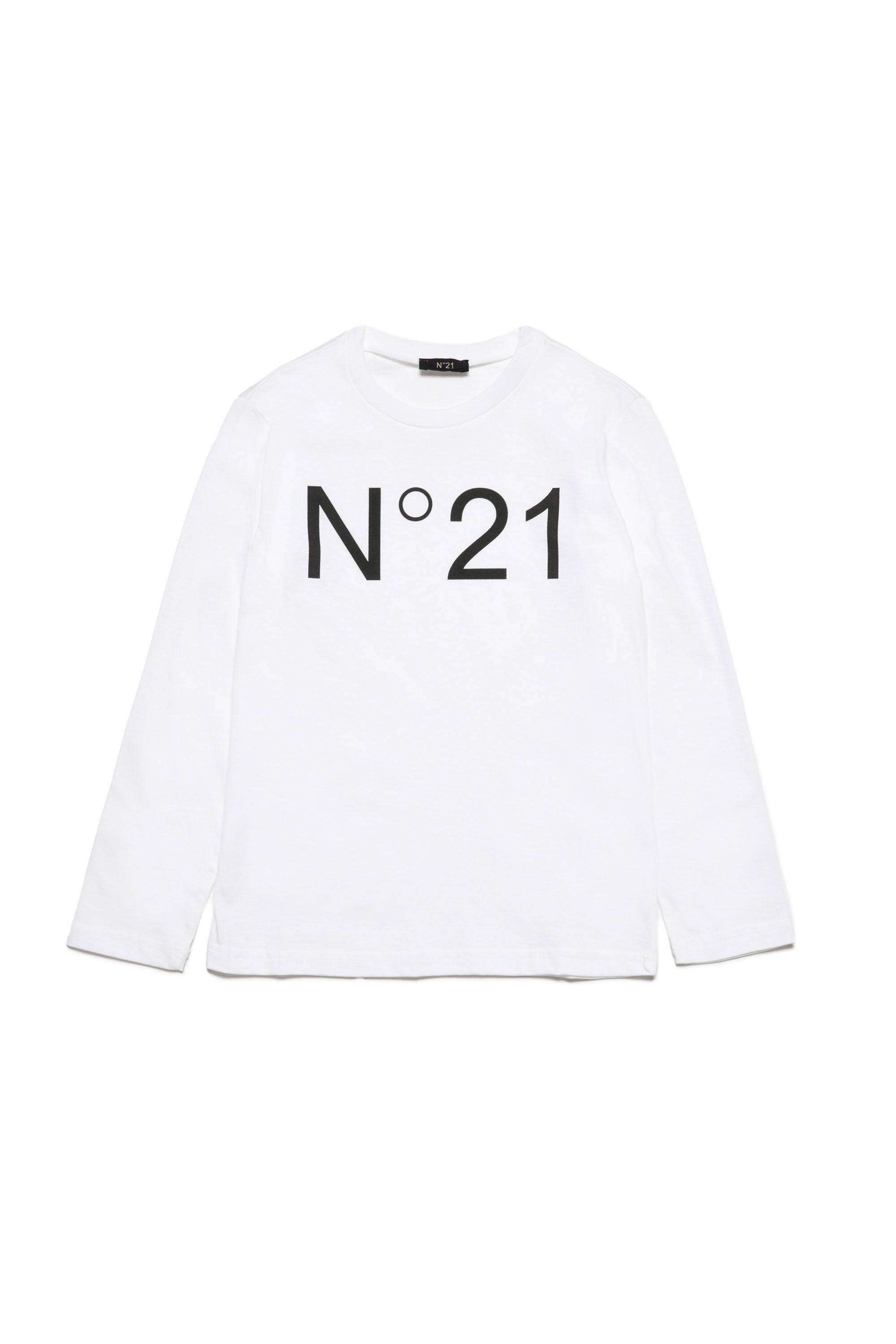 Long-sleeved T-shirt with logo - White