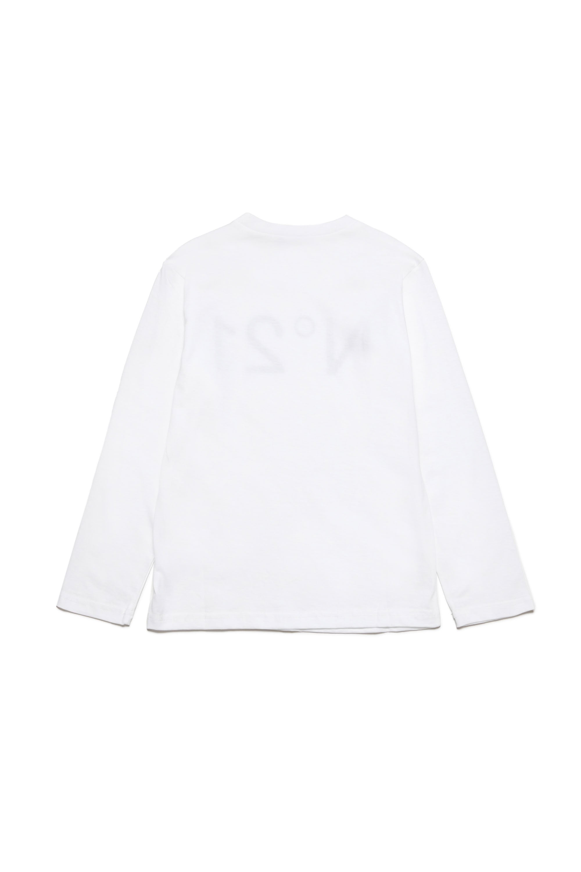 Long-sleeved T-shirt with logo - White