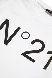 Long-sleeved T-shirt with logo - White