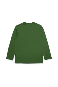 Long-sleeved T-shirt with logo - New Military Green