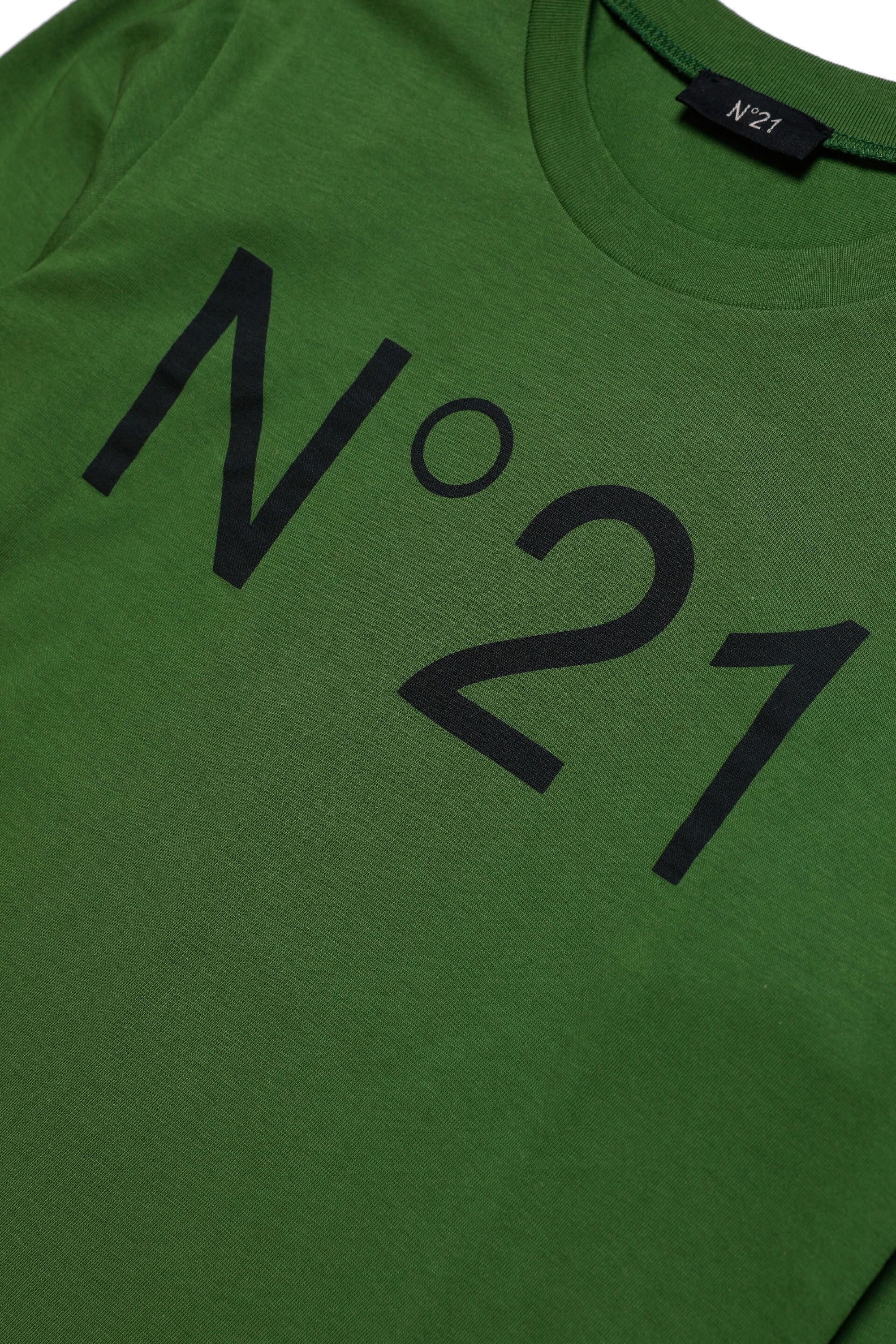 Long-sleeved T-shirt with logo - New Military Green