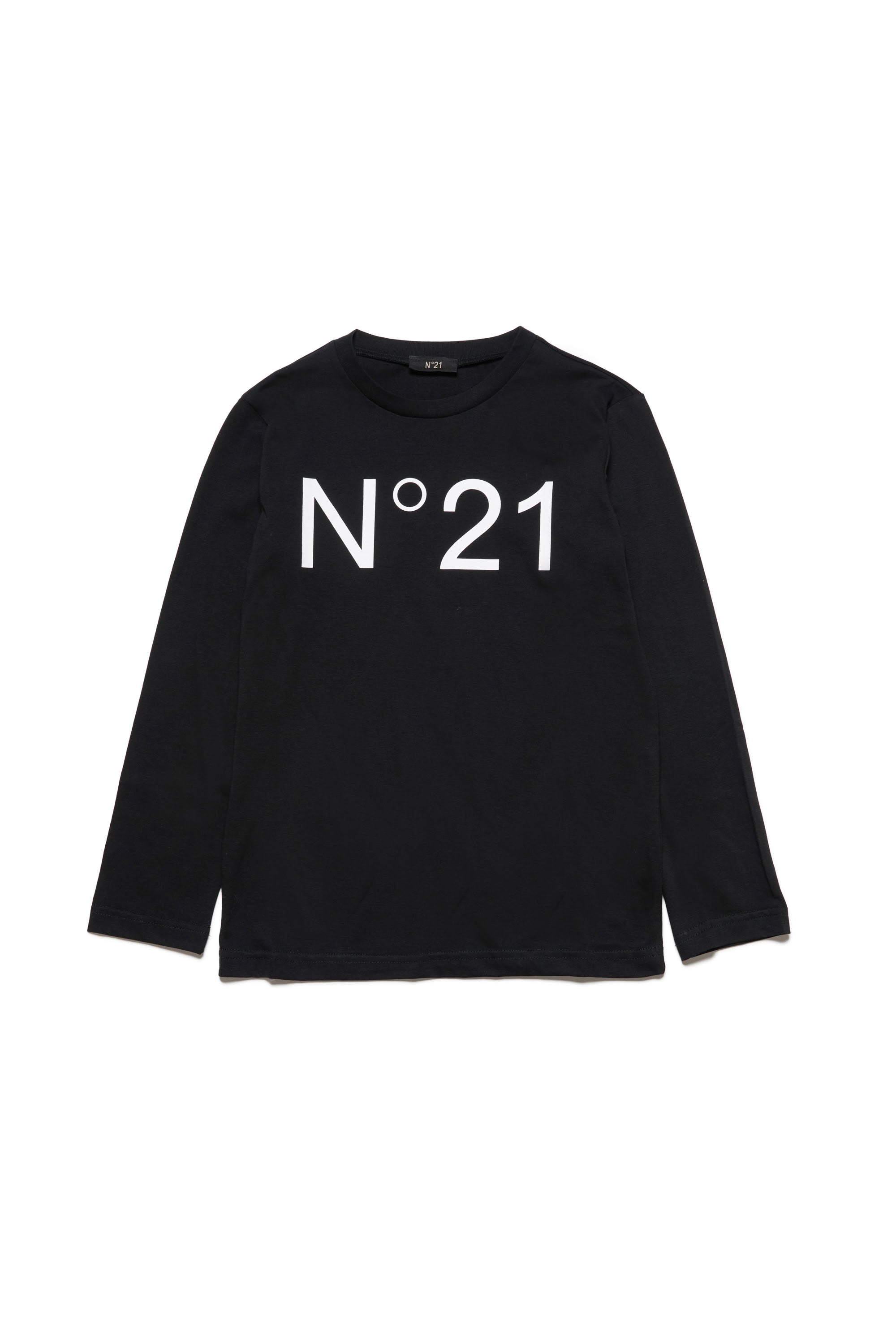 T-shirt à manches longues avec logo - Black