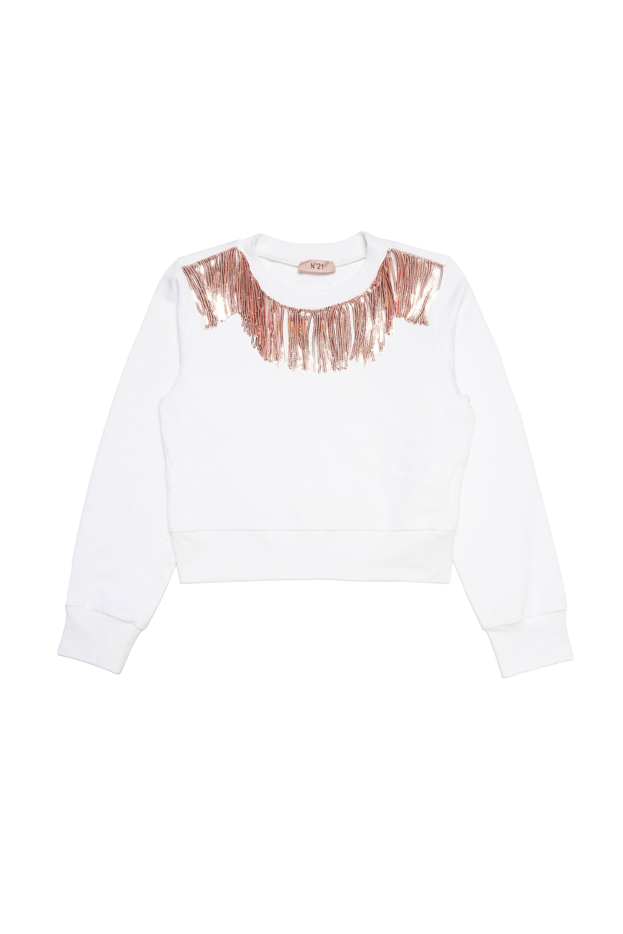 Sweatshirt à broderie - White