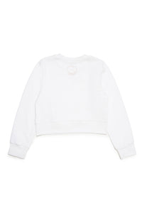 Sweatshirt à broderie - White