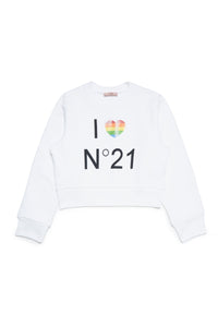 Printed sweatshirt - White