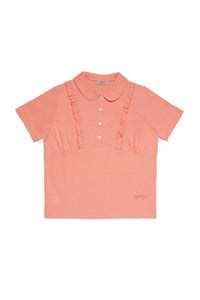 T-shirt à boutons - Papaya