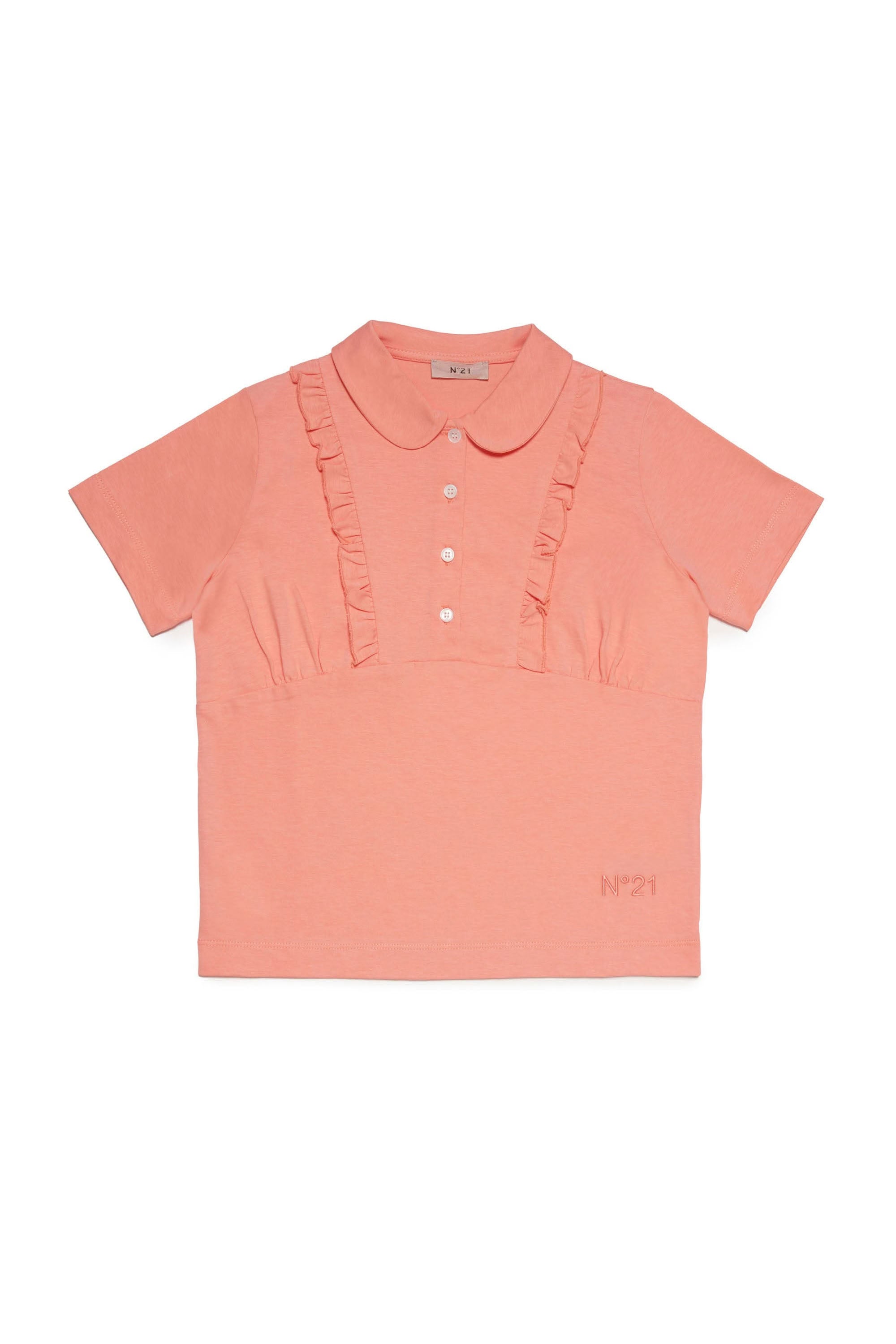 T-shirt à boutons - Papaya