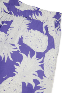 Printed tracksuit trousers - Purple