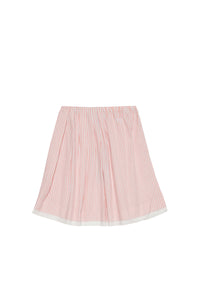 Striped flared skirt - Papaya