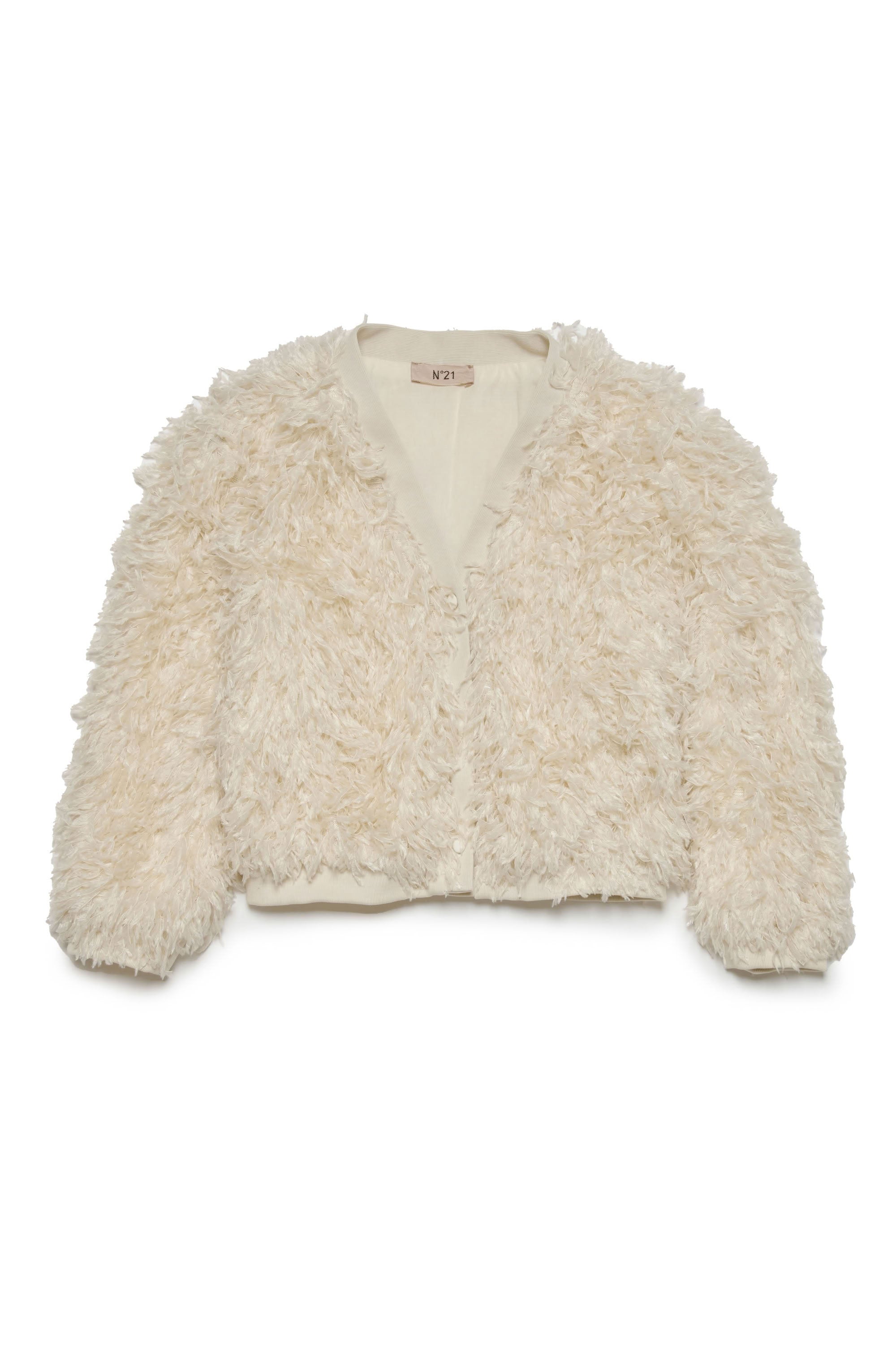 Button-down feather jacket - Natural White
