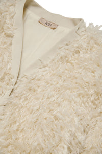 Button-down feather jacket - Natural White
