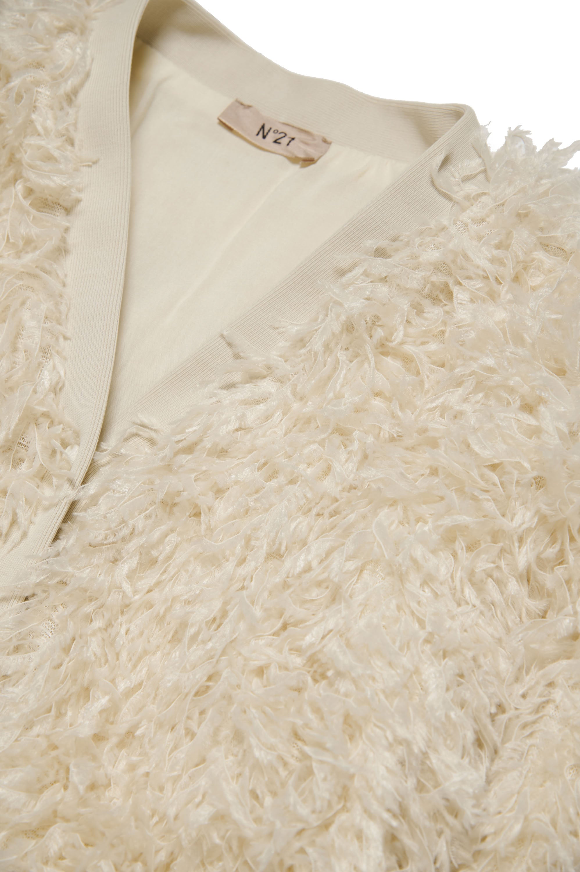 Button-down feather jacket - Natural White