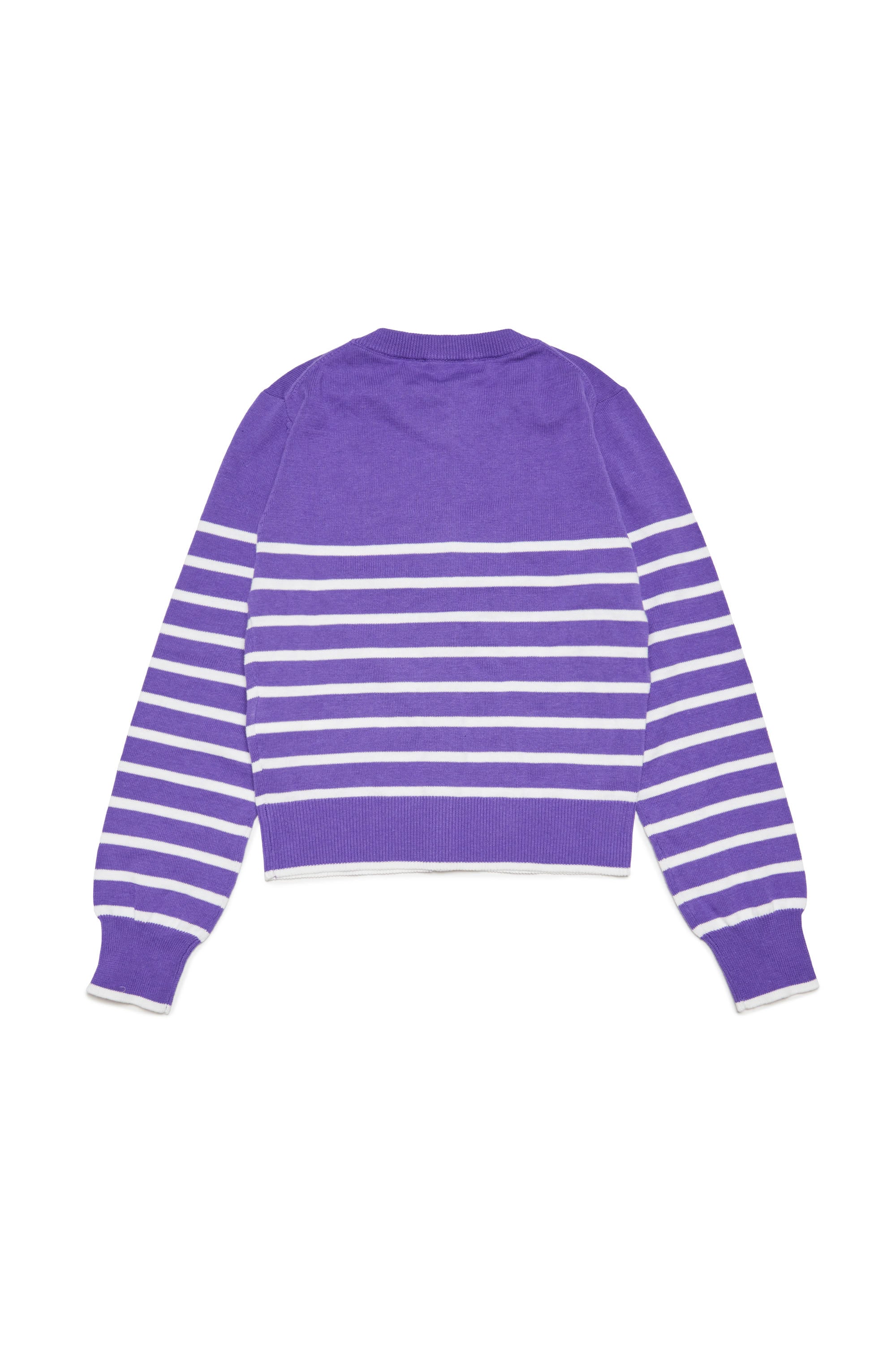 Cardigan à rayures en maille - Purple