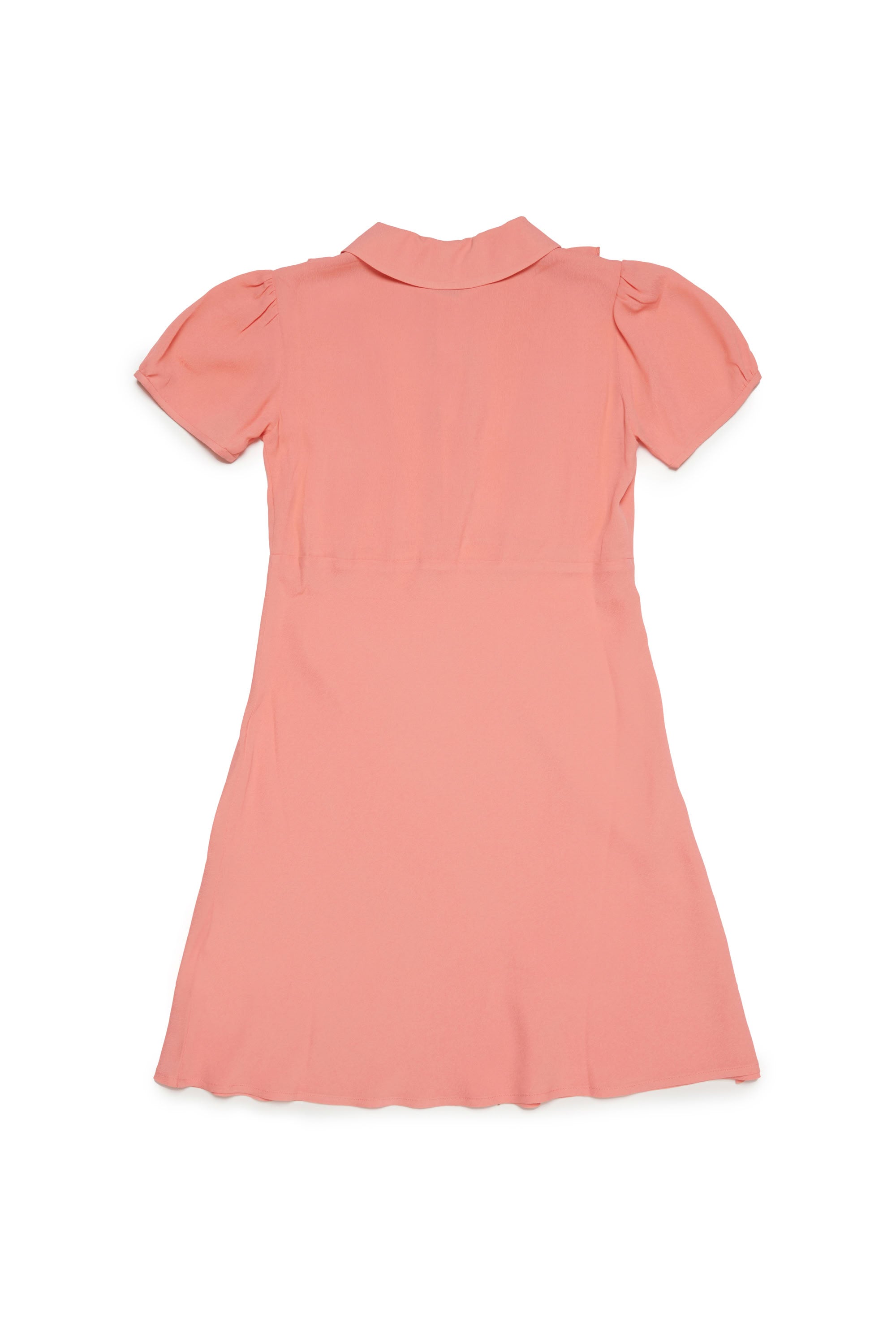 Robe évasée à volants - Papaya