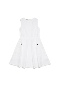 Sleeveless dress - White