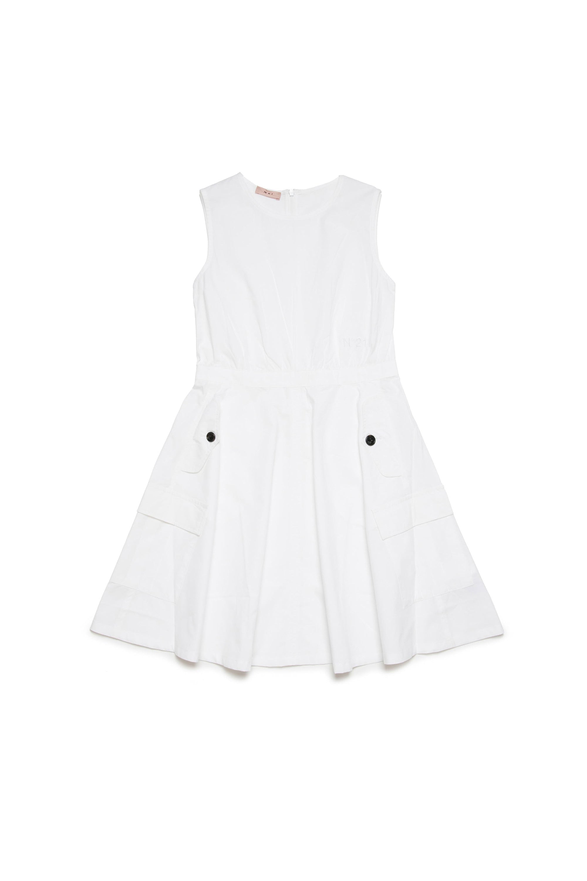Sleeveless dress - White