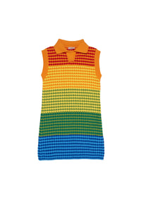 Jacquard print dress - Multicolor Rainbow
