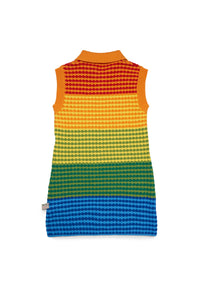 Jacquard print dress - Multicolor Rainbow