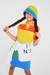 Jacquard print dress - Multicolor Rainbow