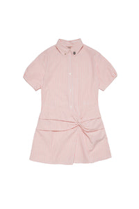Robe chemise à fronces - Papaya