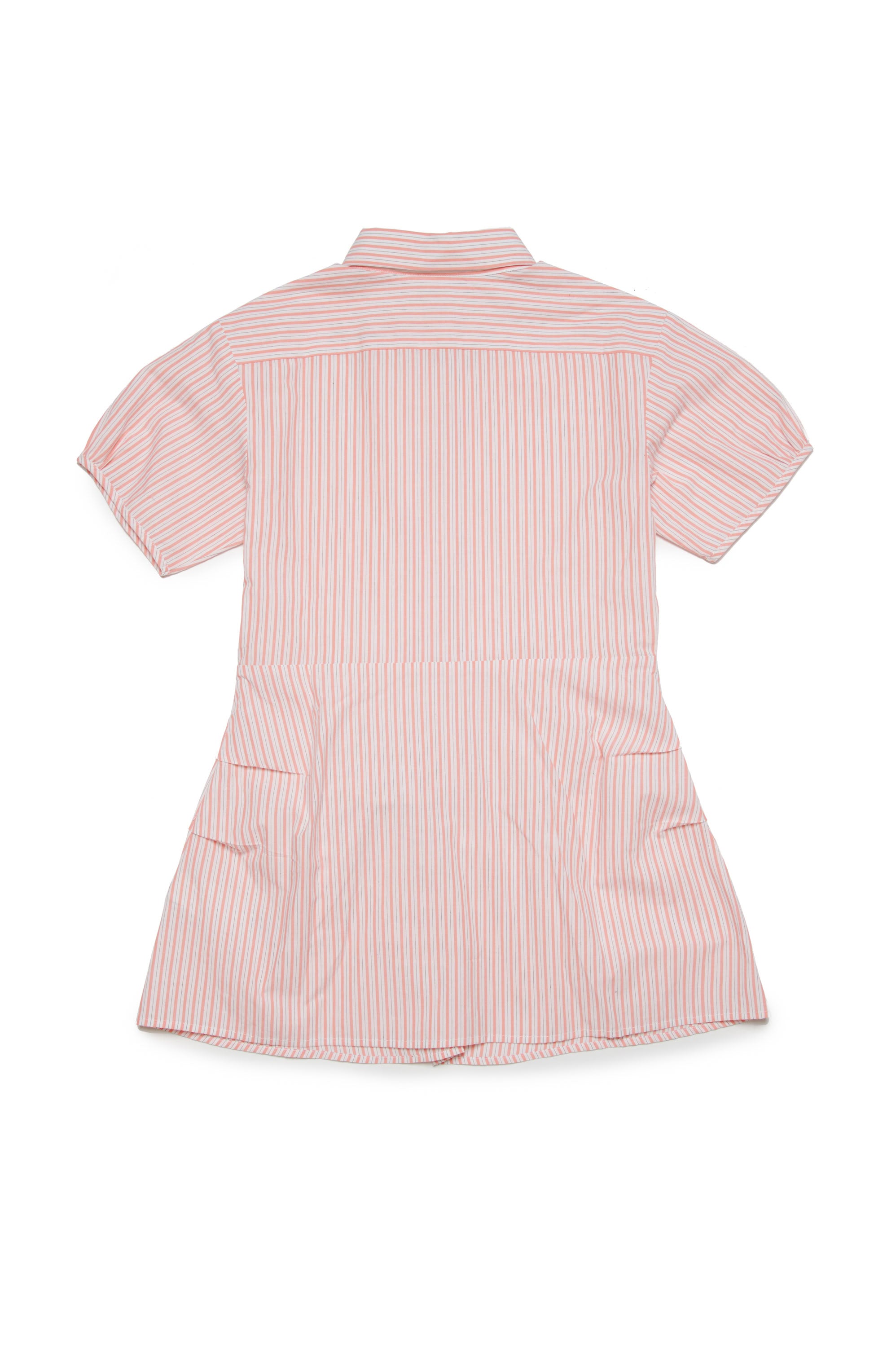 Robe chemise à fronces - Papaya