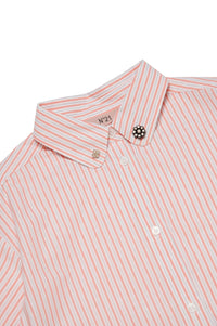 Robe chemise à fronces - Papaya