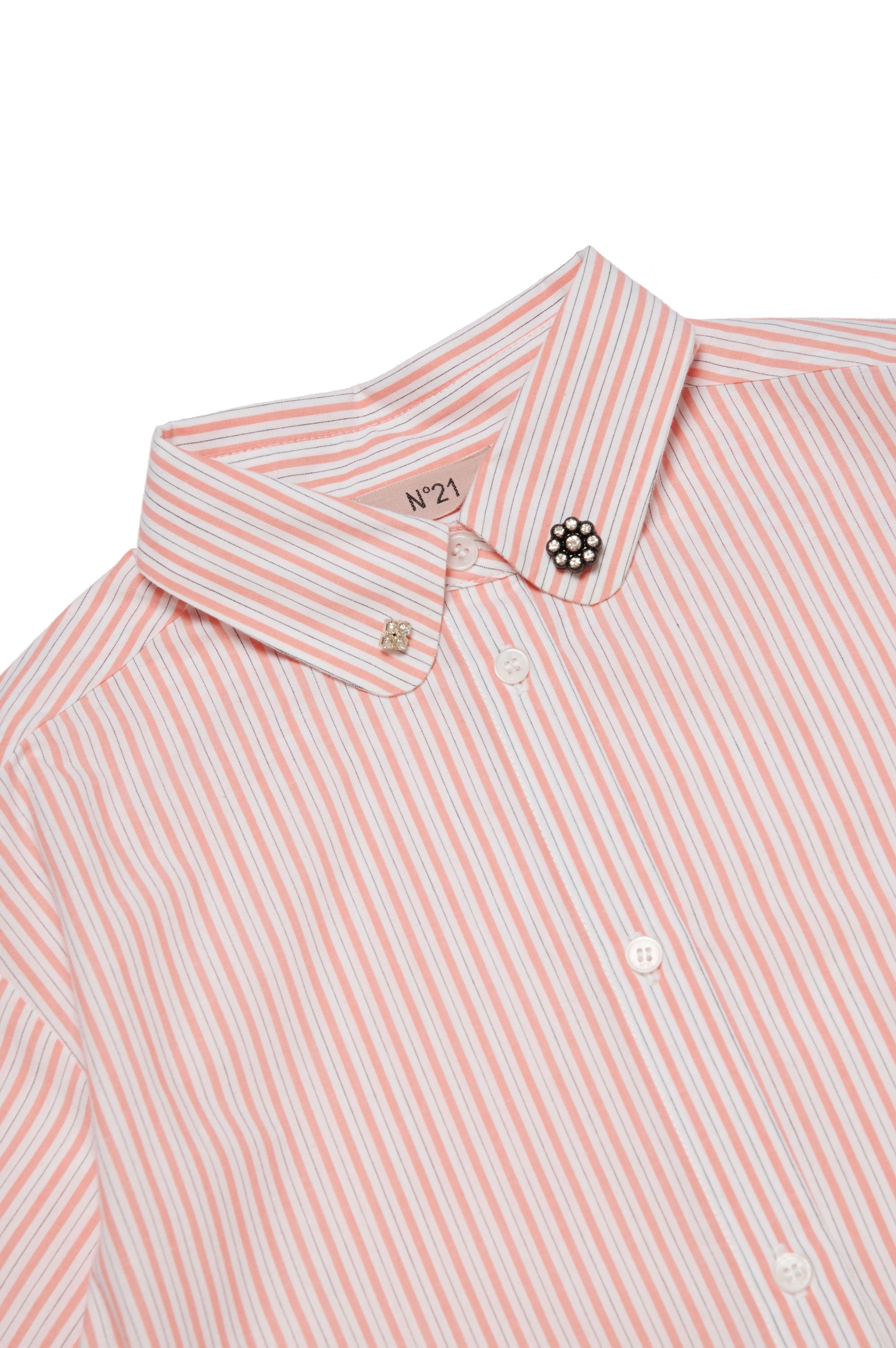 Robe chemise à fronces - Papaya