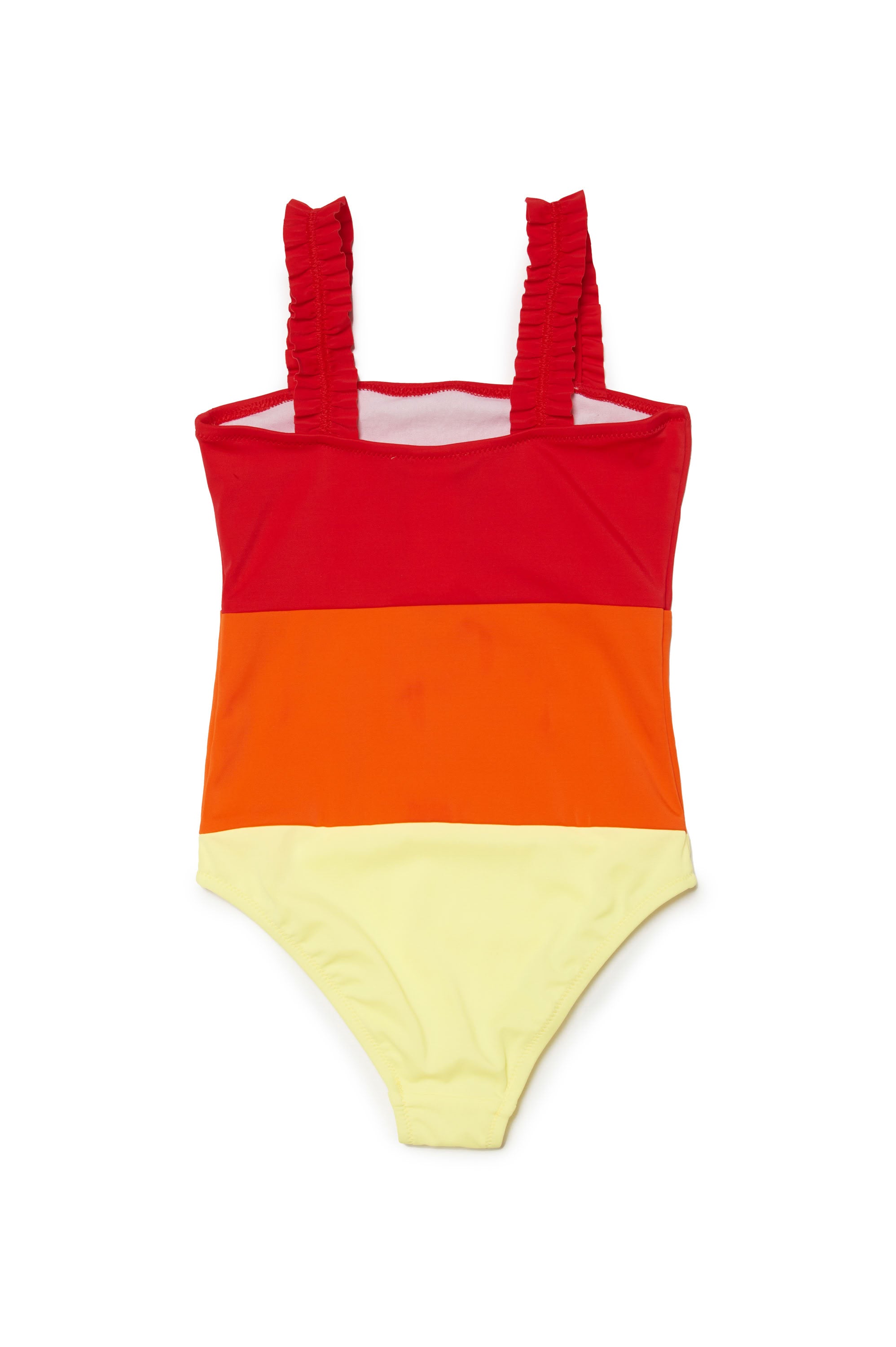 Striped one-piece swimming costume - Multicolor Rainbow