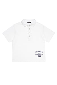 Button T-shirt - White