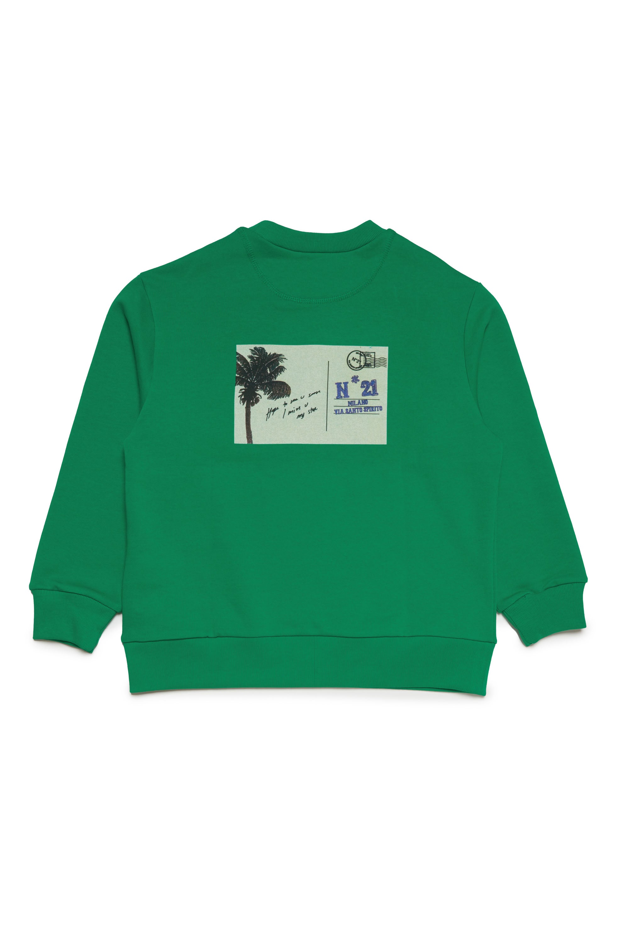 Sweatshirt à impression - Emerald Green