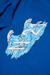 Sweat à capuche avec impression - Klein Blue