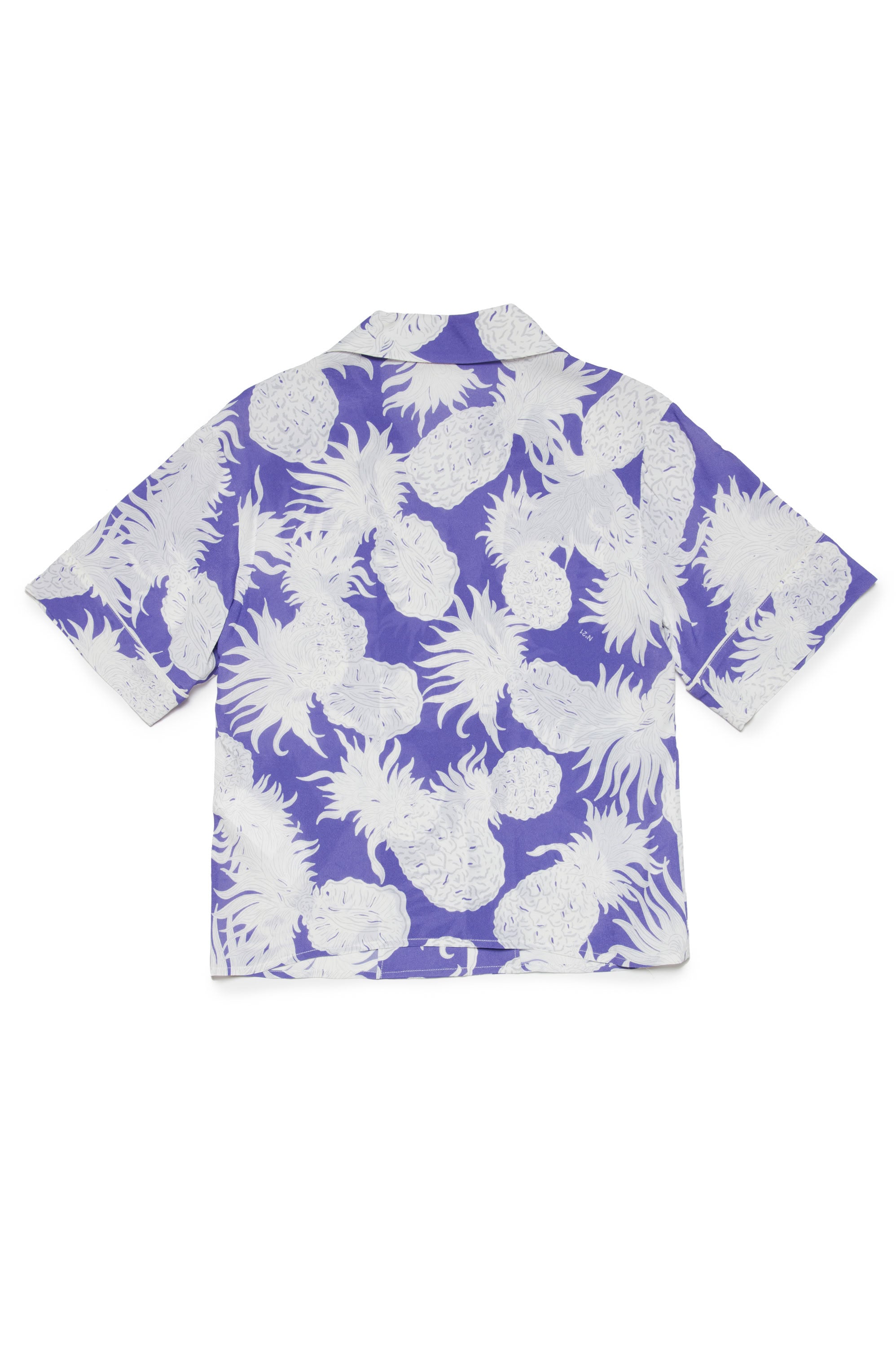 Short-sleeved printed shirt - Purple